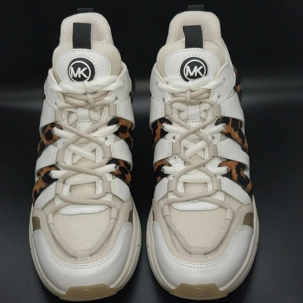Michael Kors Leopard Calf Hair Trainers - Picture 5 of 7